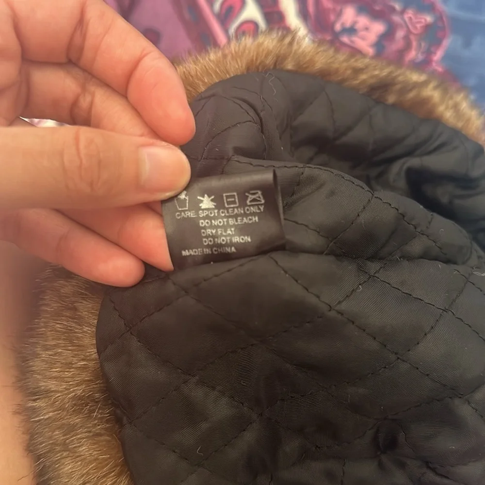 San Francisco 49ers Faux Fur Trapper Hat - Brown Plaid